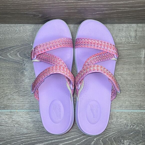 Dansko Rosette Fuchsia Multi Women’s Sz 9.5-10/EU 40 Hook & Loop Sandals - Picture 5 of 10